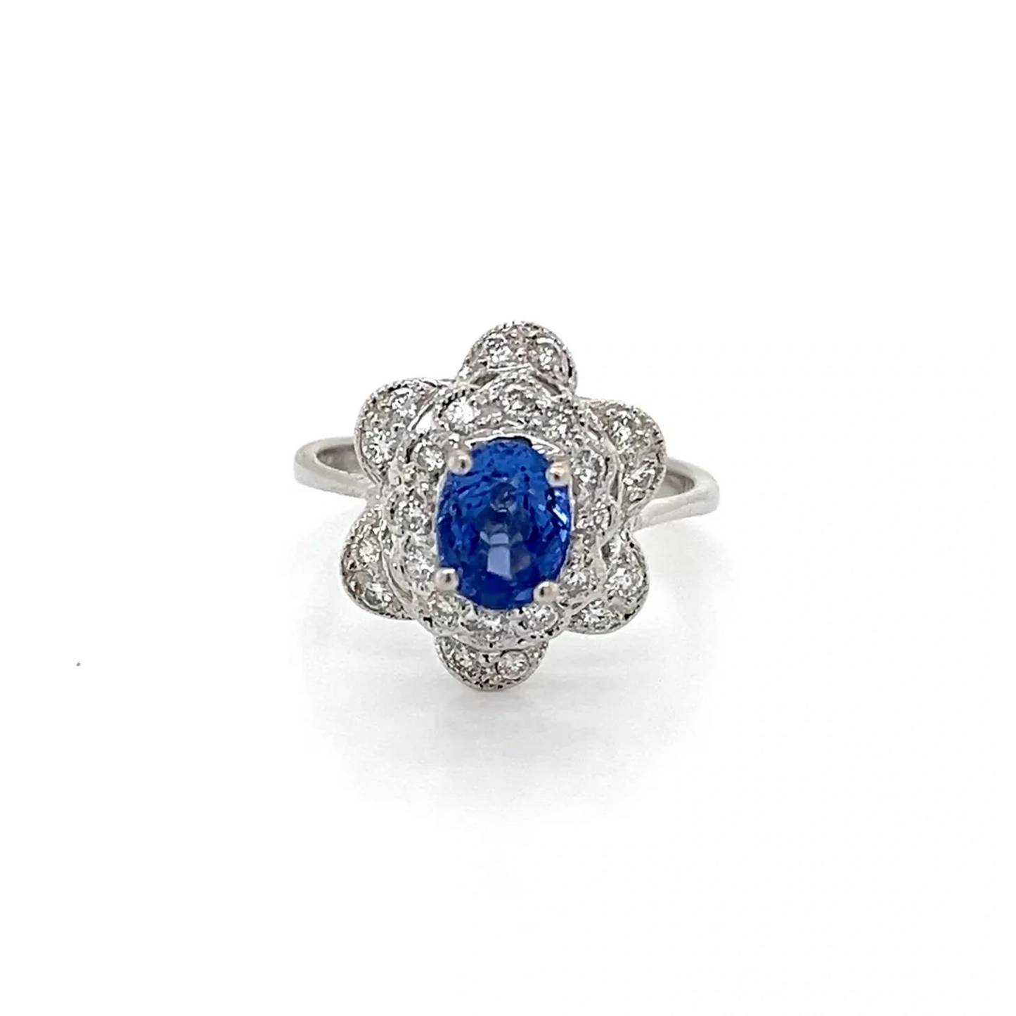 Sapphire and Diamond Ring