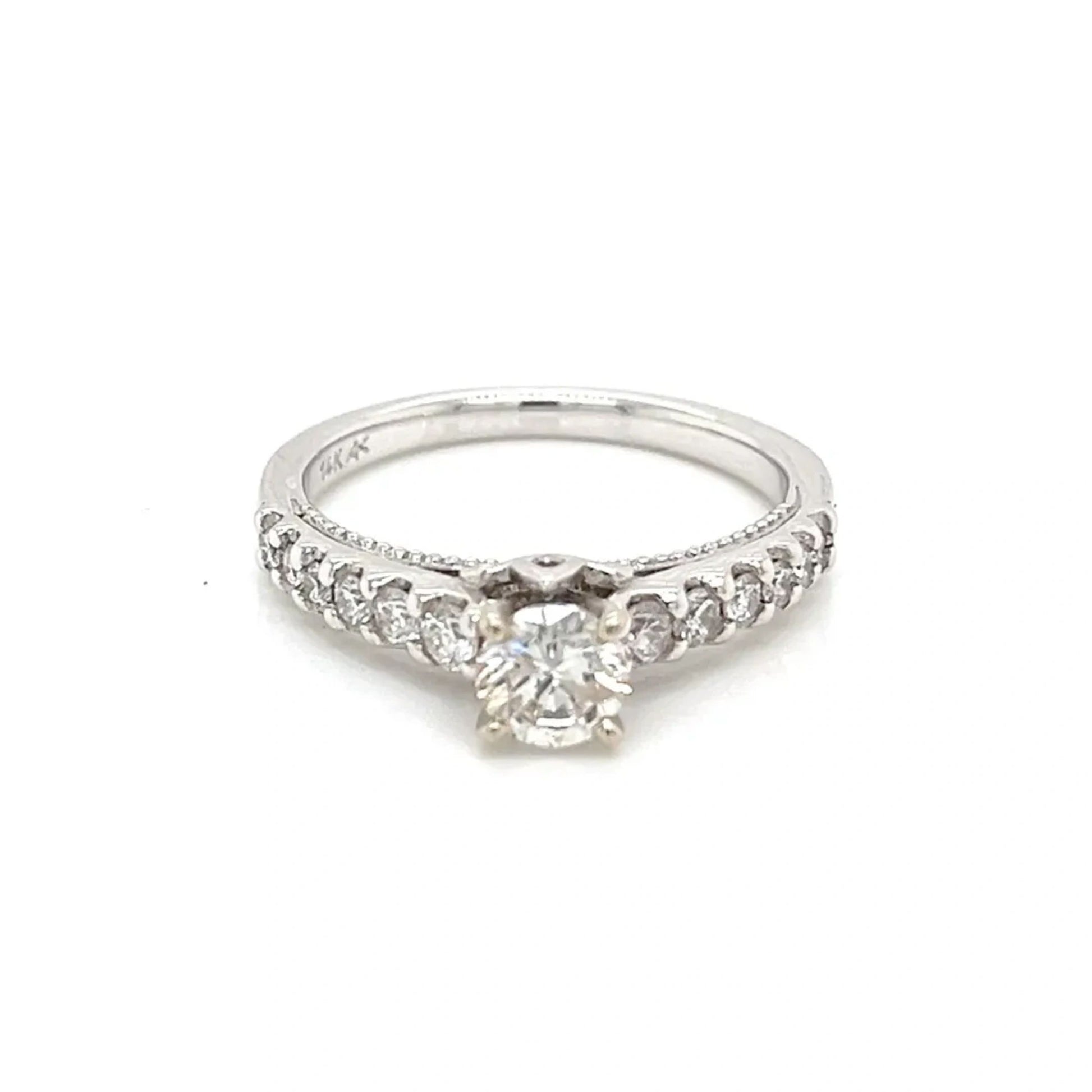 1.76 CTW 14k White Gold Engagement Ring