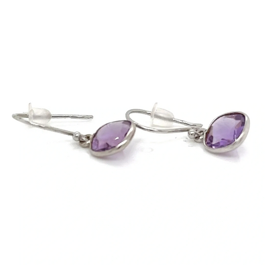 Amethyst Earring set in Sterling Silver