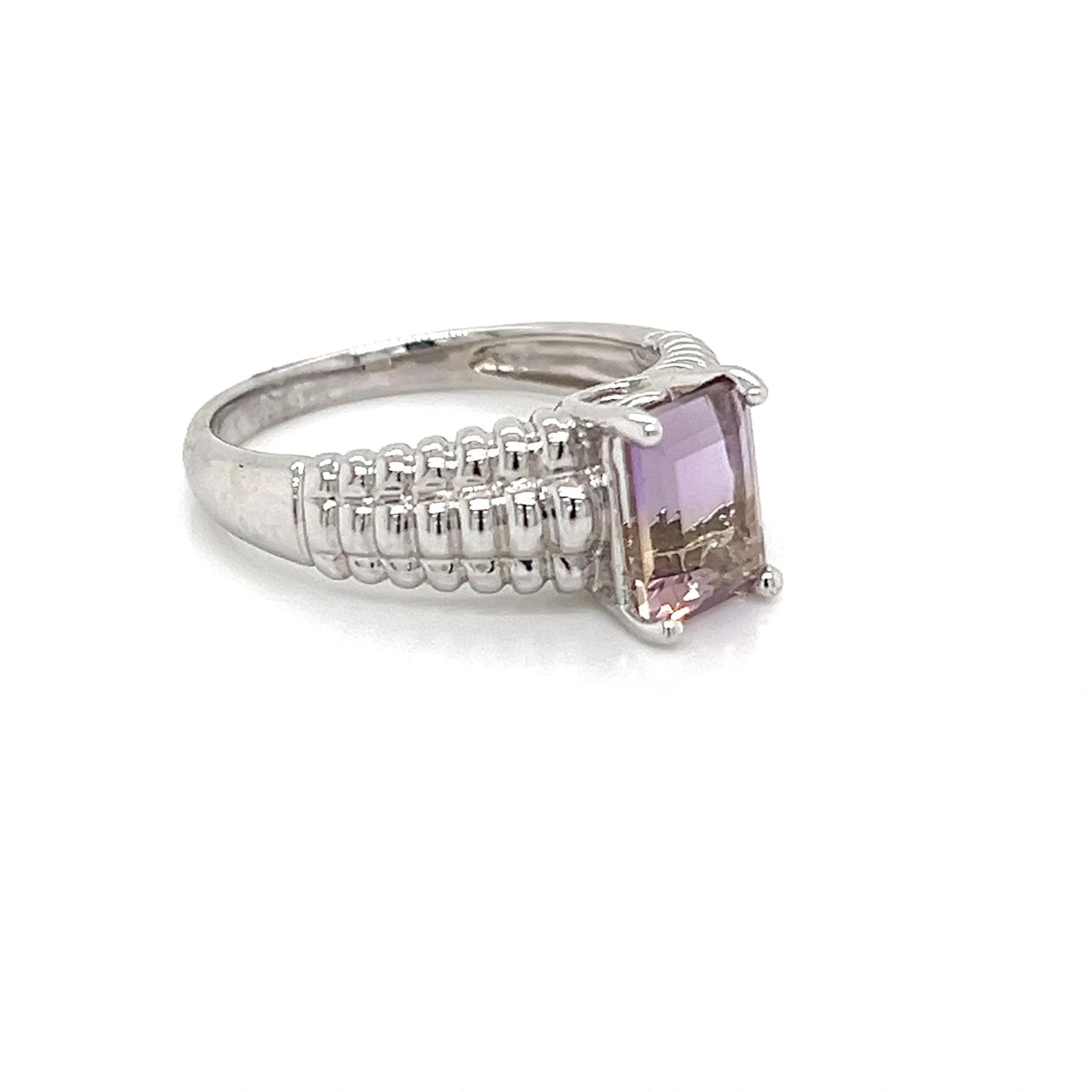 Ametrine Emerald Cut Ring