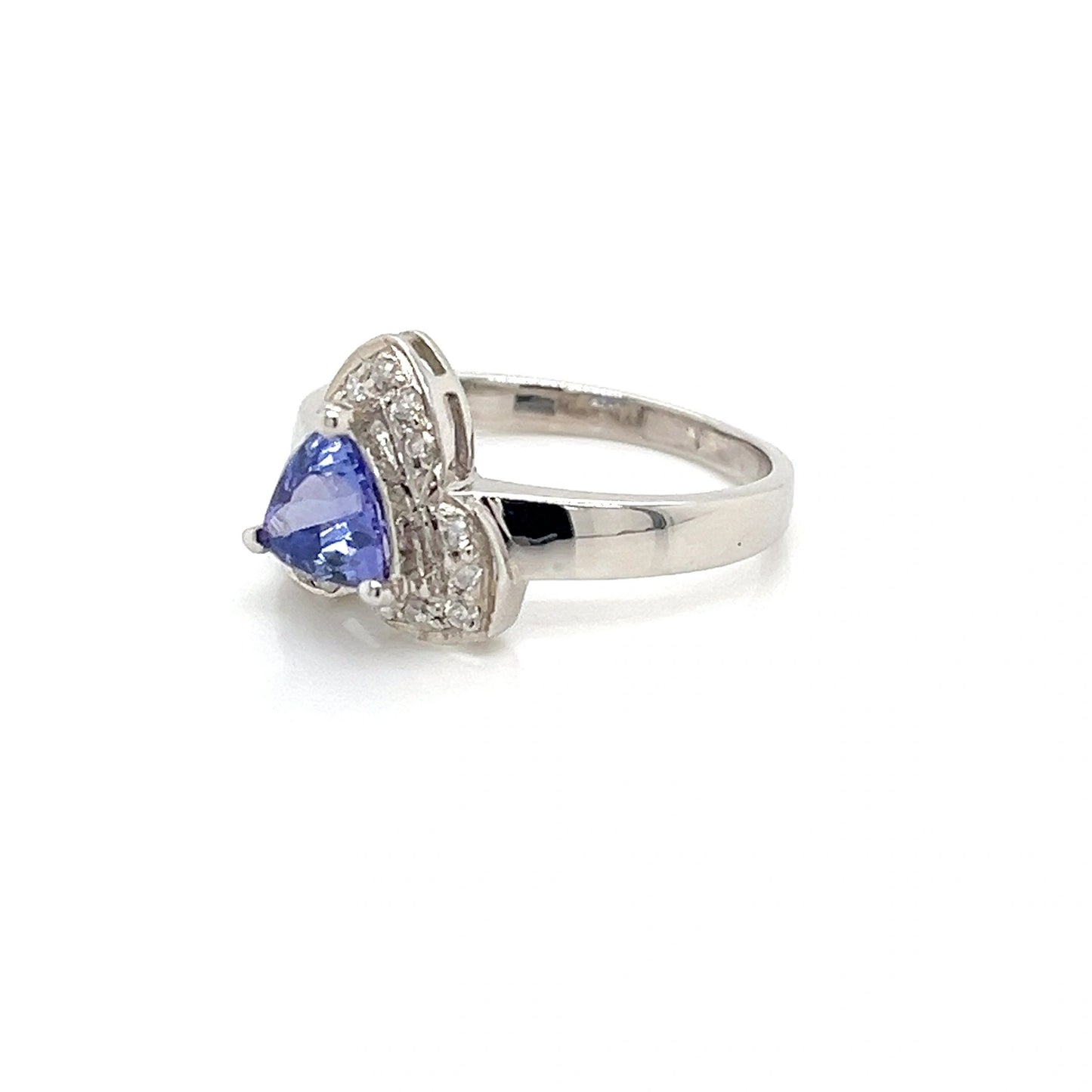 14K White Gold Tanzanite Ring