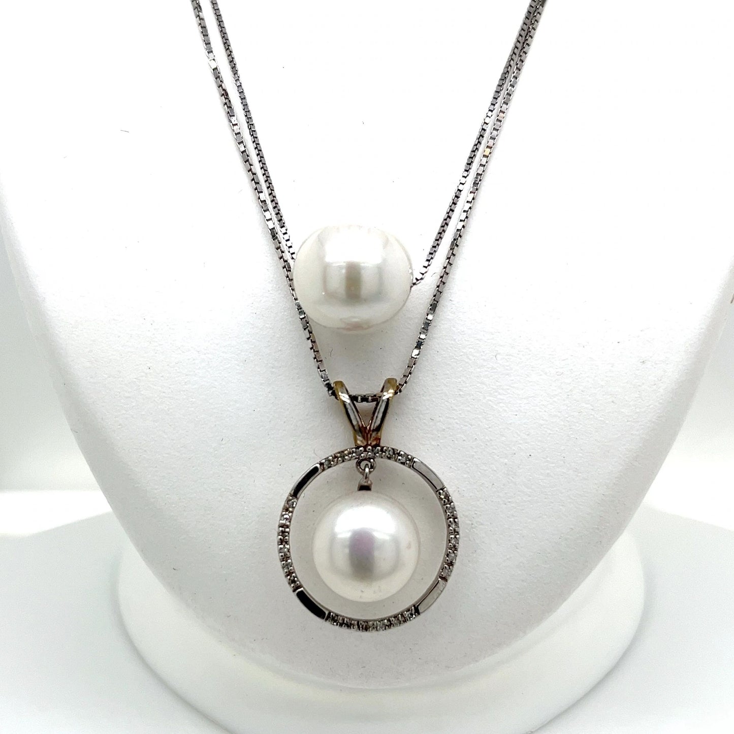 Pearl with Diamond Necklace