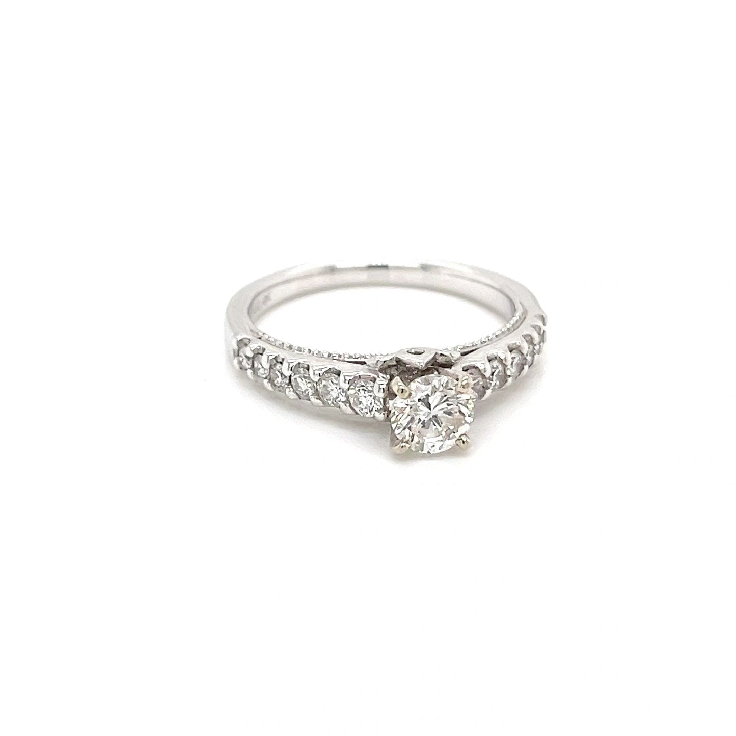 1.76 CTW 14k White Gold Engagement Ring