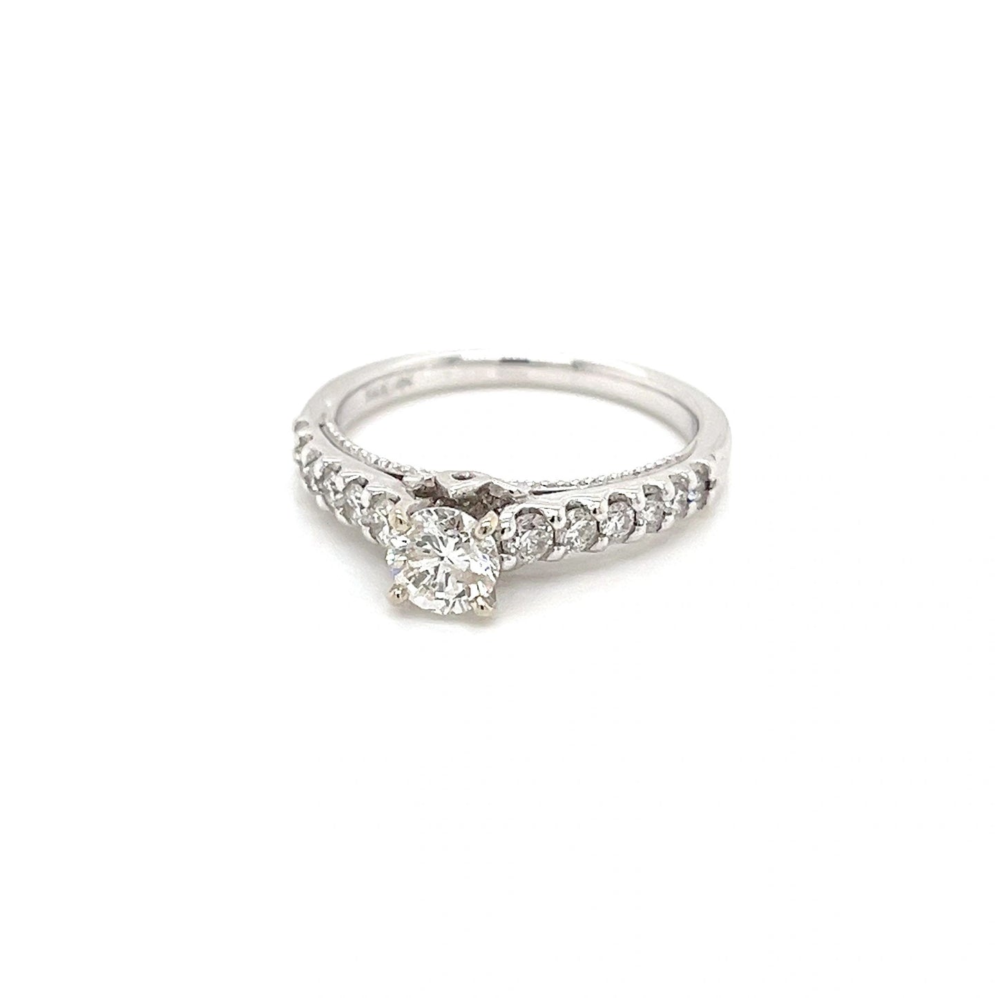 1.76 CTW 14k White Gold Engagement Ring