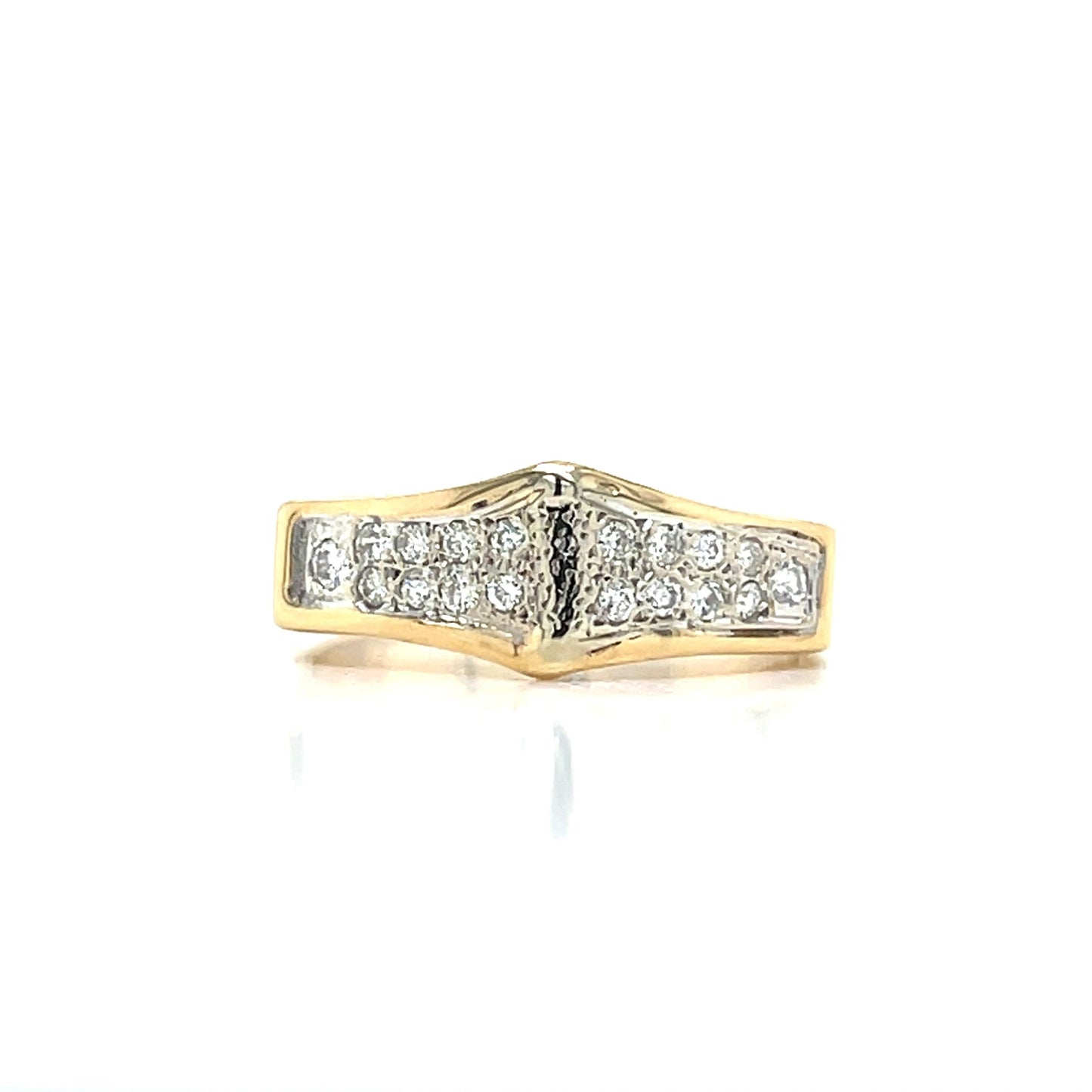 14K Yellow Gold Ring 1/2 carat TW diamonds