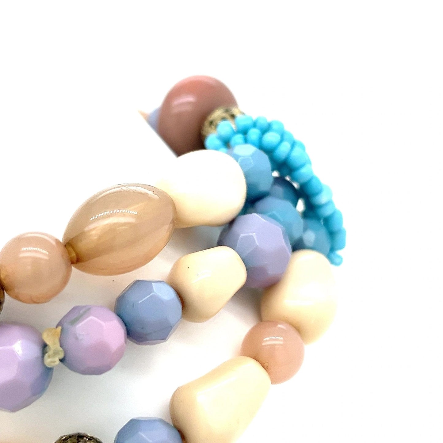 Multi-color Beaded Stretch Bracelet