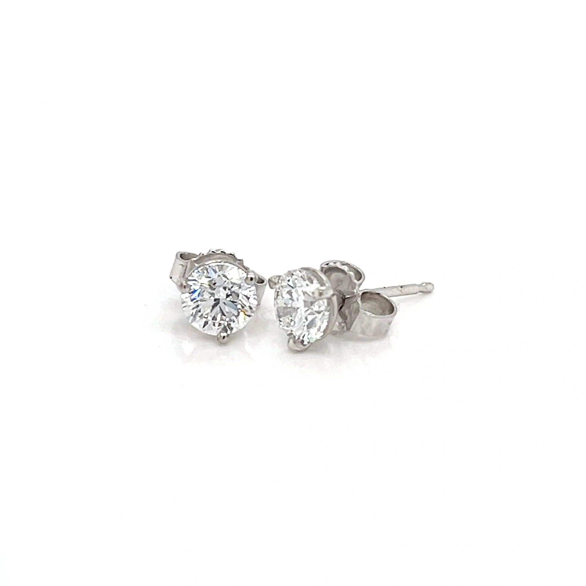 Lab Grown Diamond Stud Earrings F color, VS2 clarity Ideal cut