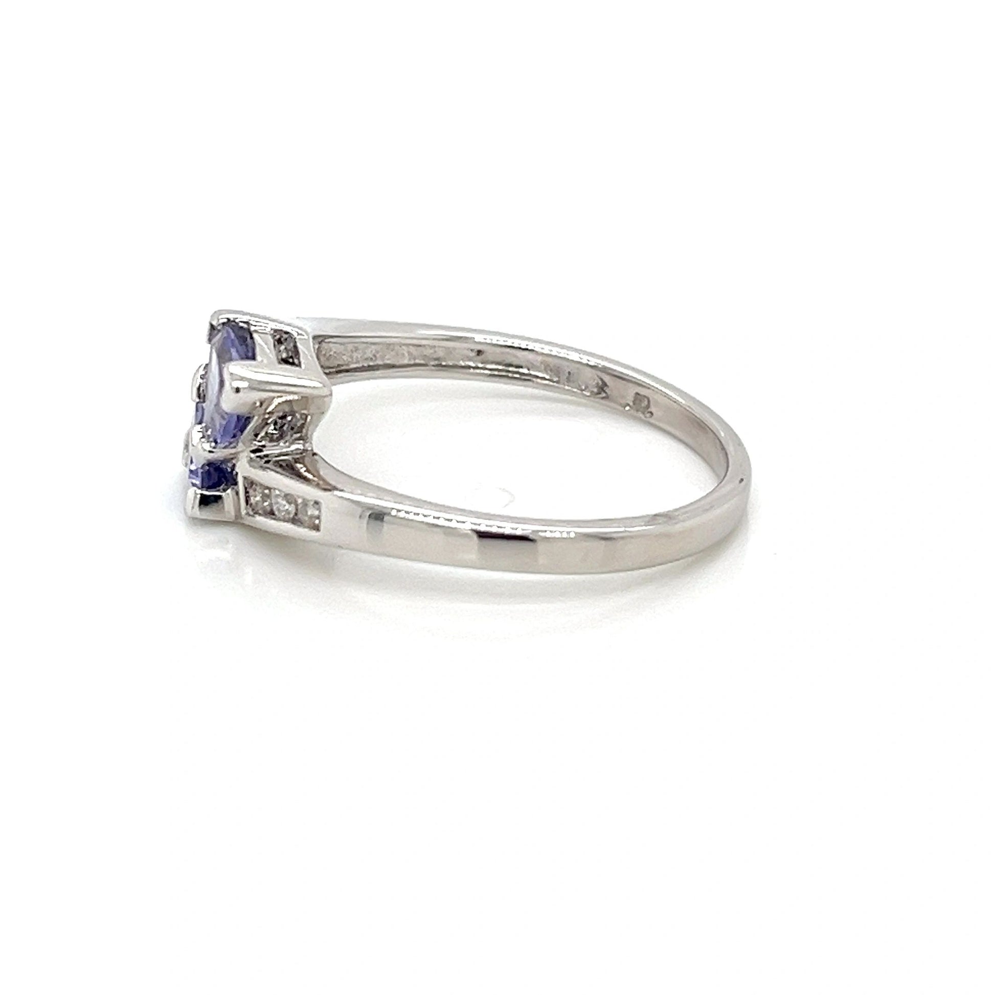 14K White Gold Tanzanite Ring