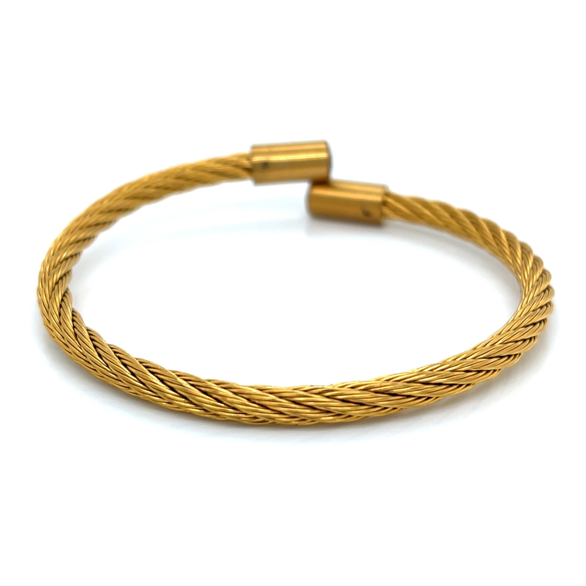 Gold Wire Cuff Bracelet