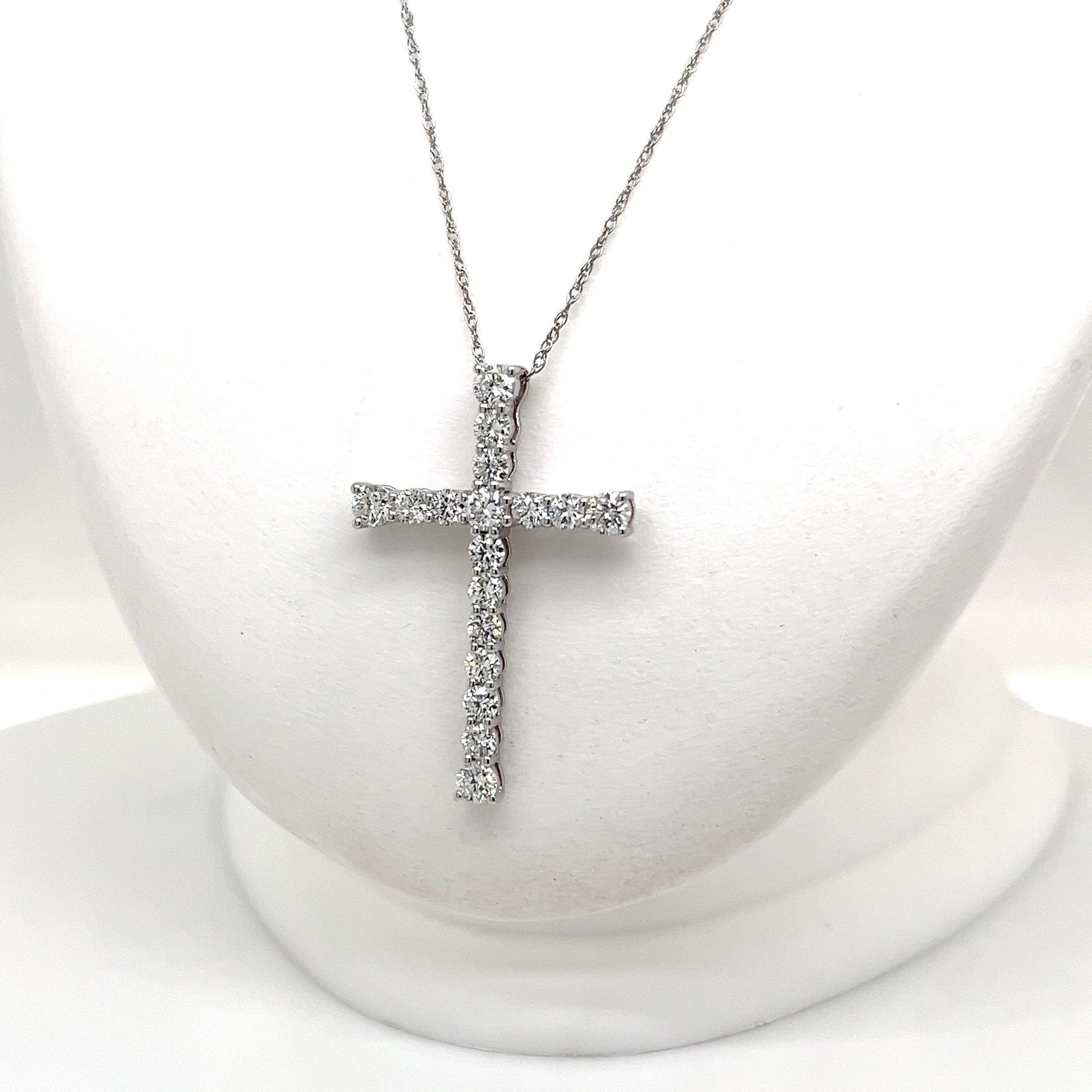 Lab Grown Diamond Cross Necklace