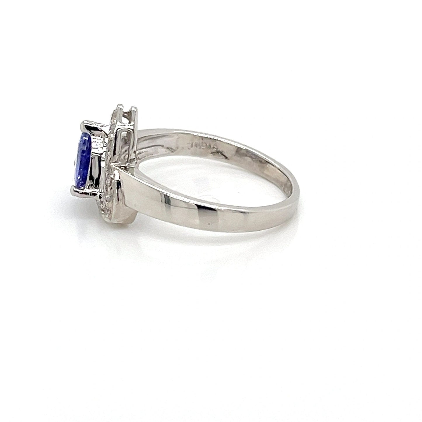 14K White Gold Tanzanite Ring