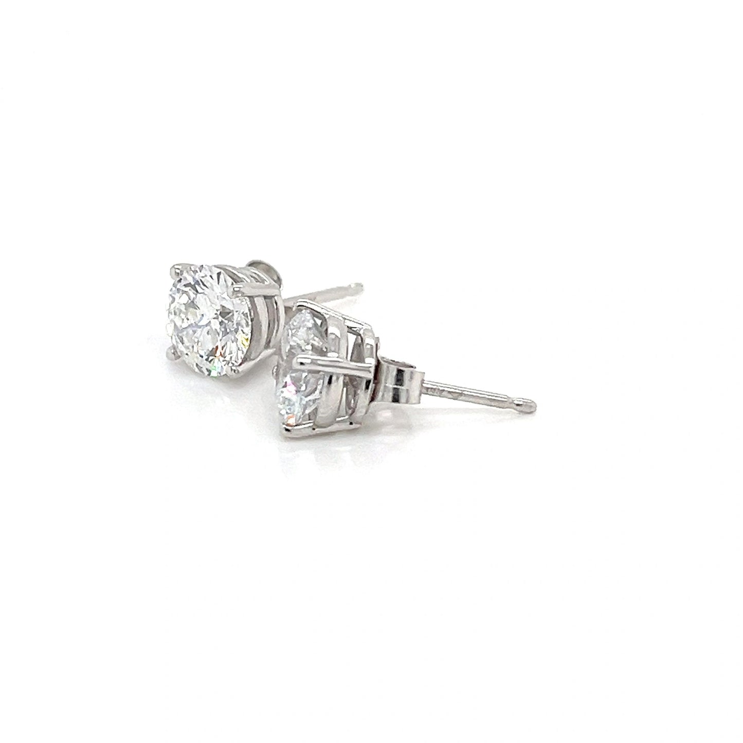 Lab Grown Diamond Stud Earrings F color, VS2 clarity Ideal cut