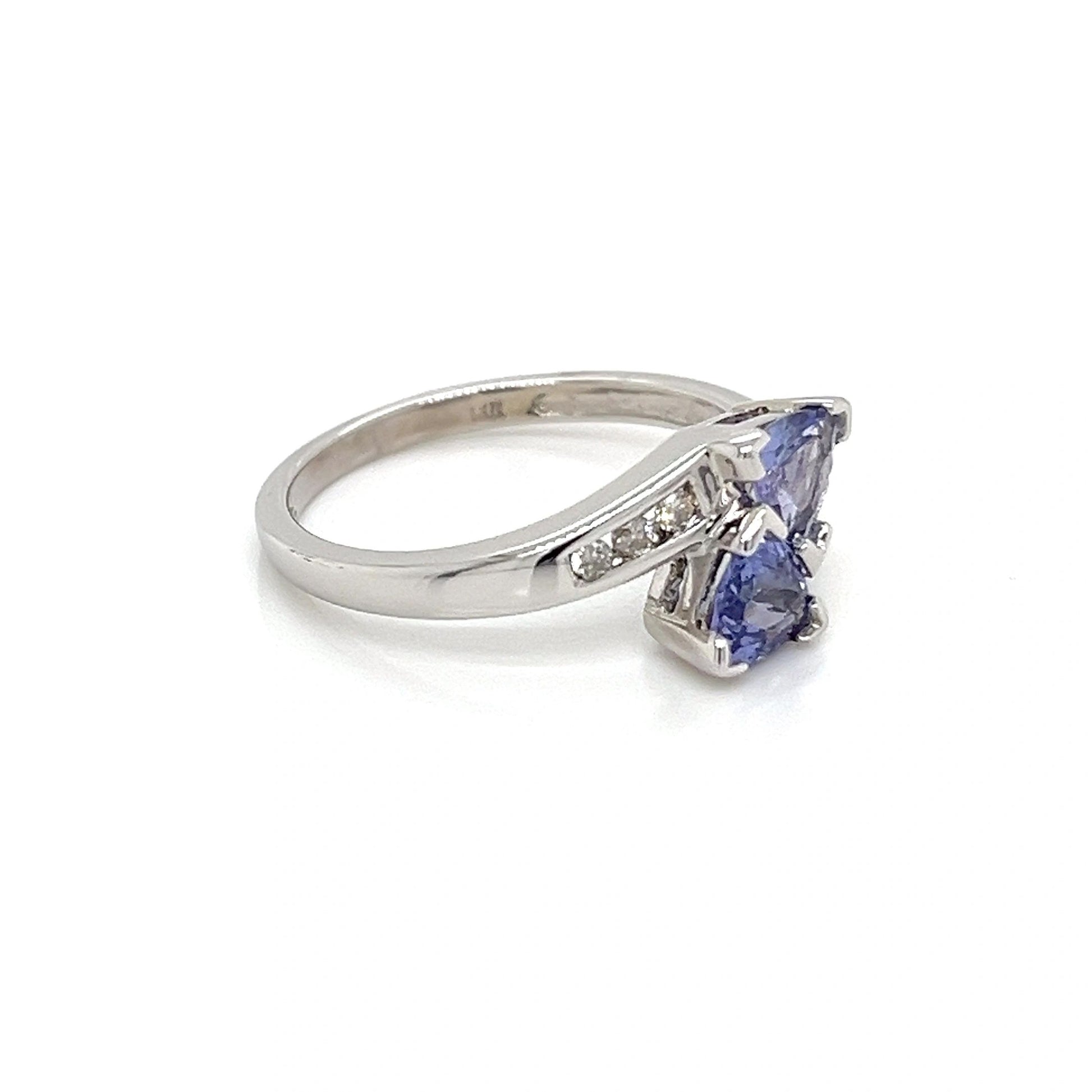 14K White Gold Tanzanite Ring