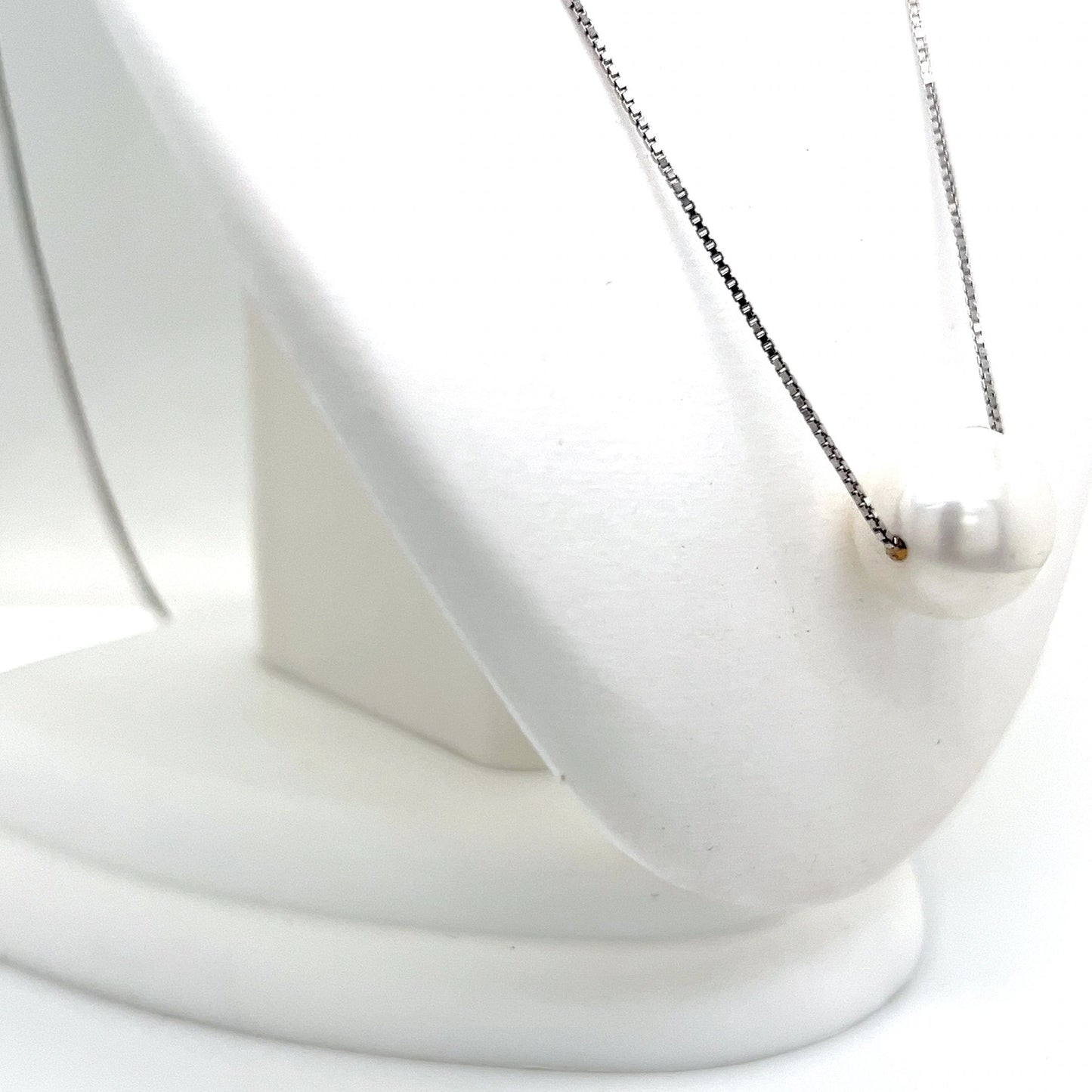 Sterling Silver Chain with Pearl Necklace