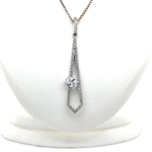 Sterling Silver Cubic Zirconia Necklace